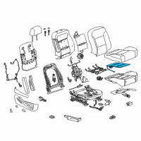 OEM 2015 Cadillac Escalade ESV Mat Asm-Front Seat Vent Fan Diagram - 23291845