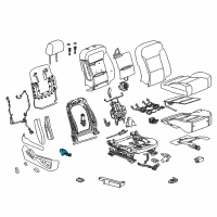 OEM 2017 Cadillac Escalade ESV Seat Switch Diagram - 23247096