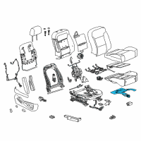 OEM 2016 Chevrolet Suburban Passenger Discriminating Sensor Diagram - 84768518