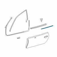 OEM 2001 BMW Z3 Outer Weatherstrip, Left Diagram - 51-21-8-397-635