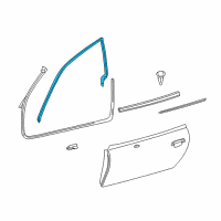 OEM 2001 BMW Z3 Front Left Door Seal Diagram - 51-71-8-399-175