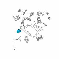 OEM 2010 Nissan Murano Engine Mounting Bracket Block, Front Diagram - 11274-JP00B