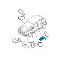 OEM Chrysler PT Cruiser Sensor-Side AIRBAG Impact Diagram - 4671884AC