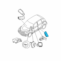 OEM 2002 Chrysler PT Cruiser Side Impact Inflator Module Diagram - 4645946AA