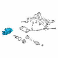 OEM BMW 228i xDrive Rear Axle Drive Differential Diagram - 33-10-7-599-466