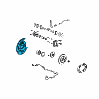OEM 2004 Honda Pilot Plate, Driver Side Back Diagram - 43120-S3V-A01