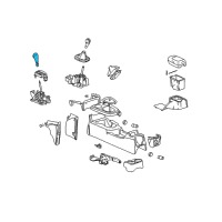 OEM 2004 Saturn Ion Handle Asm, Automatic Transmission Control Lever Diagram - 15835452