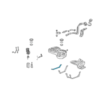 OEM 2007 Honda CR-V Band, Passenger Side Fuel Tank Mounting Diagram - 17521-SWA-000