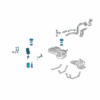 OEM 2009 Honda CR-V Module Assembly, Fuel Pump Diagram - 17045-SWA-A01