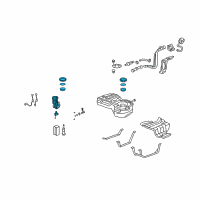 OEM Honda CR-V Filter Set, Fuel Diagram - 17048-SWA-A00