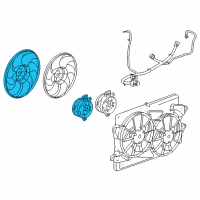 OEM 2013 Cadillac XTS Fan Blade Diagram - 22747157