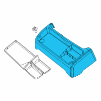 OEM 2017 Ram 2500 Tray-Floor Console Diagram - 1RT17DX9AB