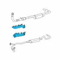 OEM 2003 Ford E-350 Club Wagon Manifold Diagram - F5UZ-9431-A