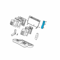 OEM 2005 Chevrolet Monte Carlo Pad Asm, Rear Seat Back Cushion Bolster RH Diagram - 12454019