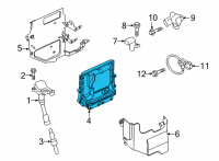 OEM 2021 Ford Bronco Sport ECM Diagram - JX6Z-12A650-D