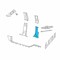 OEM Dodge Ram 2500 Panel-C Pillar Diagram - 1ED24DK2AA