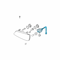 OEM 2004 Hyundai Elantra Headlight Holder And Wiring Diagram - 92150-2D500