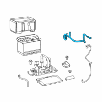 OEM Jeep Compass Battery Positive Wiring Diagram - 68340325AA