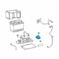 OEM 2020 Jeep Renegade Battery Carriers Diagram - 68407891AA