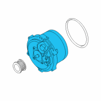 OEM 2000 BMW 750iL Exchange Alternator, Water-Cooled Diagram - 12-31-7-508-054