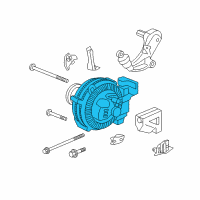 OEM 2008 Honda Civic Alternator Assembly (Ahga75) (Mitsubishi) Diagram - 31100-RNE-A01