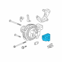 OEM 2006 Honda Civic Bracket, Alternator Diagram - 31113-RNA-A00