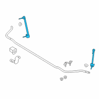 OEM 2018 Lincoln Navigator Stabilizer Link Diagram - 7L1Z-5K484-AB