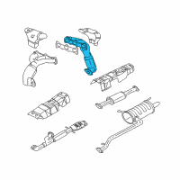 OEM 1999 Hyundai Sonata Exhaust Manifold Assembly, Left Diagram - 28510-37152