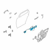 OEM Ford Five Hundred Door Lock Actuator Motor Diagram - 5G1Z54264A01AA