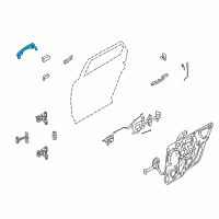 OEM 2005 Ford Freestyle Handle, Outside Diagram - 5F9Z-7422404-BDPTM