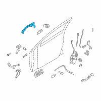 OEM 2008 Ford Focus Handle, Outside Diagram - 8S4Z-5422404-BAPTM