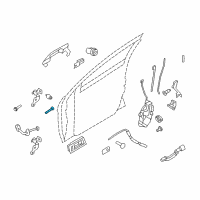 OEM 2008 Ford Focus Door Check Bolt Diagram - -W703225-S309M