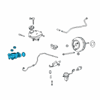 OEM 2015 Chevrolet Cruze Master Cylinder Diagram - 84073180