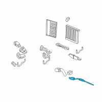 OEM Acura ZDX Thermistor Air Conditioner Diagram - 80560-TK8-A01