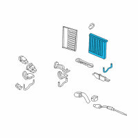 OEM Acura Evaporator Sub-Assembly Diagram - 80215-SJA-A02