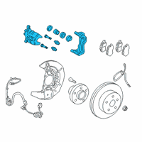 OEM Lexus RX450h Front Passenger Disc Brake Cylinder Assembly Diagram - 47730-48170