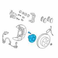 OEM Lexus RX350 Wheel Bearing And Hub Assembly Diagram - 43550-48011