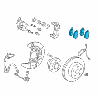 OEM 2017 Lexus RX350 Front Disc Brake Pad Kit Diagram - 04465-48210