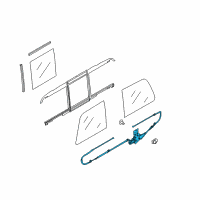 OEM Ford F-250 Super Duty Motor & Linkage Diagram - 9C3Z-2523394-A