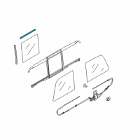 OEM 2012 Ford F-250 Super Duty Lower Weatherstrip Diagram - 7C3Z-2542052-A