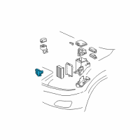 OEM 2020 Lexus RX350 Computer, Cooling Fan Diagram - 89257-30070