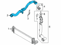 OEM 2021 Ford Escape DUCT - AIR Diagram - LX6Z-6C646-F