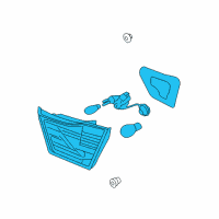 OEM 2009 Kia Optima Lamp Assembly-Rear Combination Inside Diagram - 924062G600