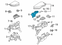 OEM Lexus NX350h Block Assembly, Fuse Diagram - 82610-48050