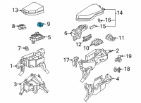 OEM Lexus NX450h+ Block Assembly, Relay Diagram - 82660-48040