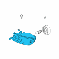 OEM 2001 Toyota Camry Lens & Housing Diagram - 81110-06050