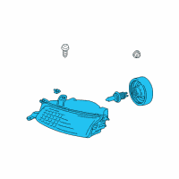 OEM 2001 Toyota Camry Lens & Housing Diagram - 81150-06050