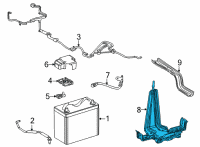 OEM Toyota Mirai Battery Tray Diagram - 74440-62010