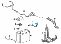 OEM 2018 Toyota Mirai Negative Cable Diagram - 82284-62010