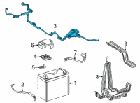 OEM 2017 Toyota Mirai Battery Cable Diagram - 82164-62030